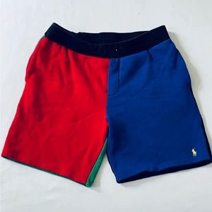 Boy's Polo Ralph Lauren Color Block Fleece Shorts Size 5